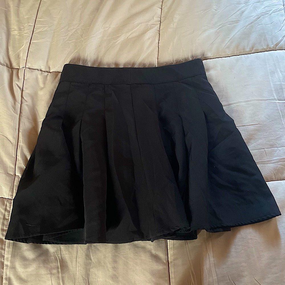 Shein Black Tennis Skirt